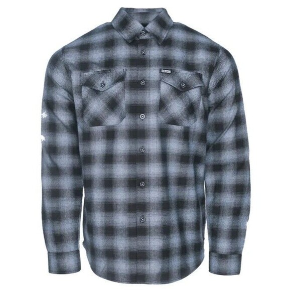 DIXXON Flannel Sz L Dago Dane Engraving & Tatoo Collab Brand New Sealed - Picture 1 of 3